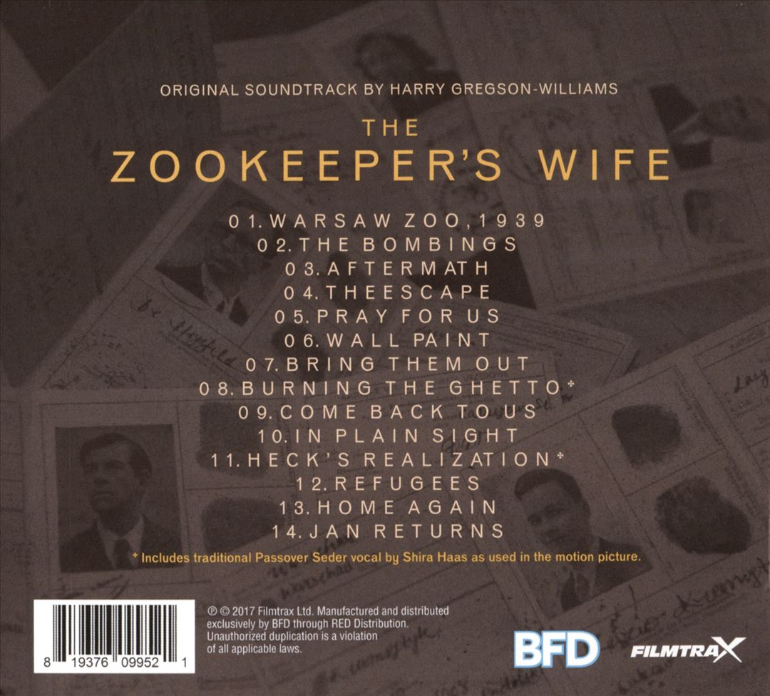 Zookeeper's Wife [Original Motion Picture Soundtrack] cover art