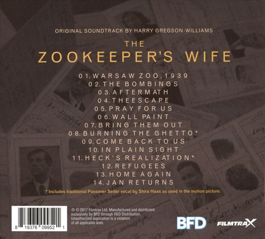 Zookeeper's Wife [Original Motion Picture Soundtrack] cover art