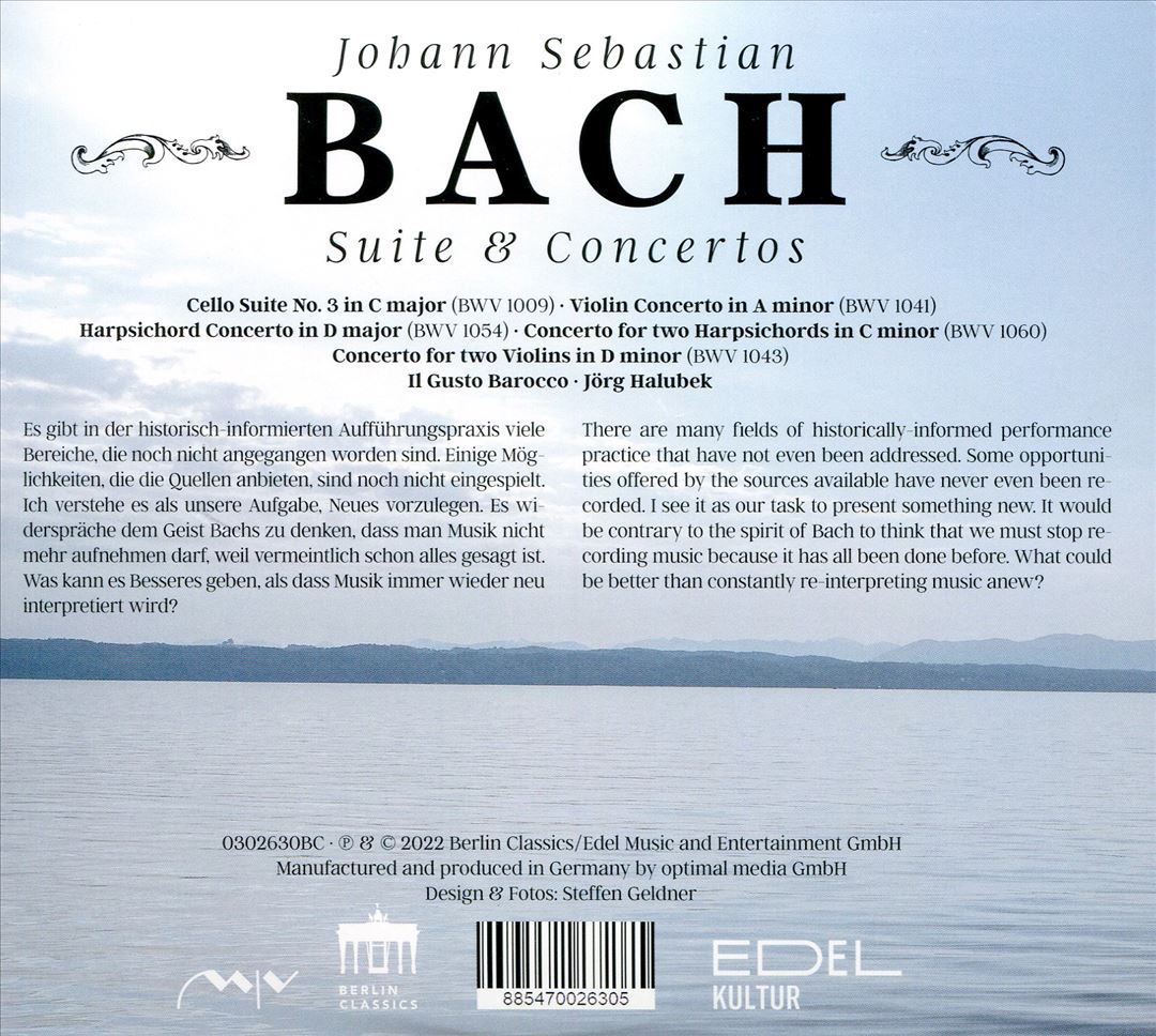 Johann Sebastian Bach: Suite & Concertos cover art