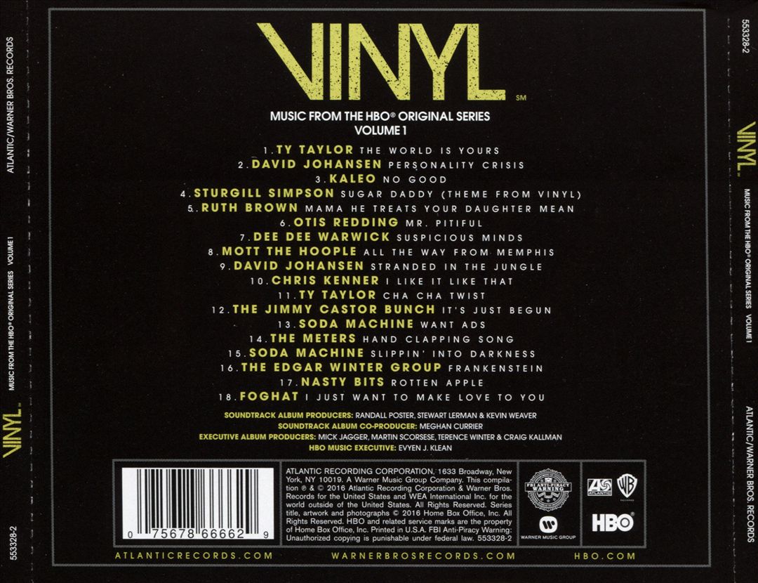 Vinyl: Music from the HBO Original Series, Vol. 1 cover art