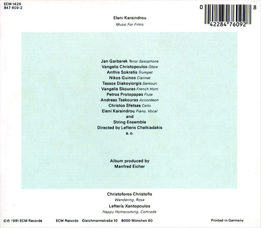Music for Films cover art