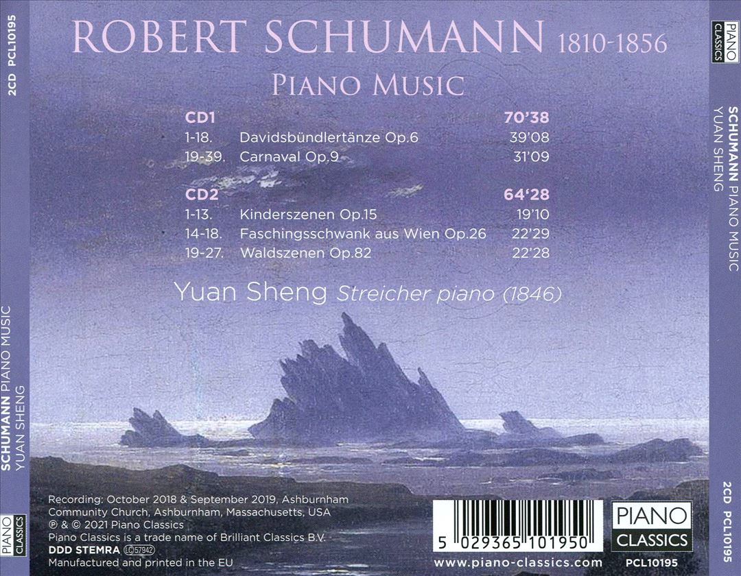 Schumann: Davidbündlertänze; Carnaval; Kinderszenen; Waldszenen; Faschingsshwank aus Wien cover art