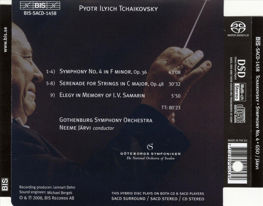 Tchaikovsky: Symphony No. 4; Serenade for Strings cover art