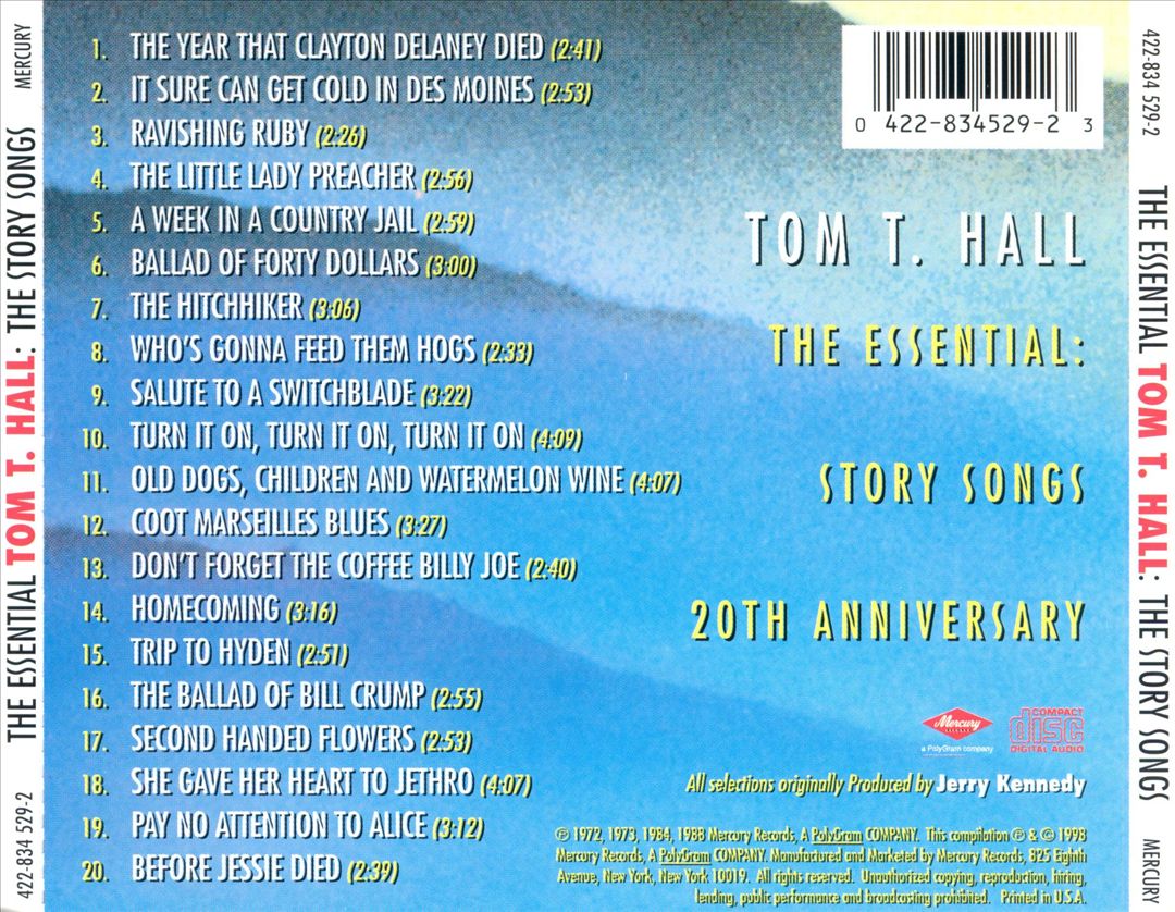 Essential Tom T. Hall: Story Songs cover art