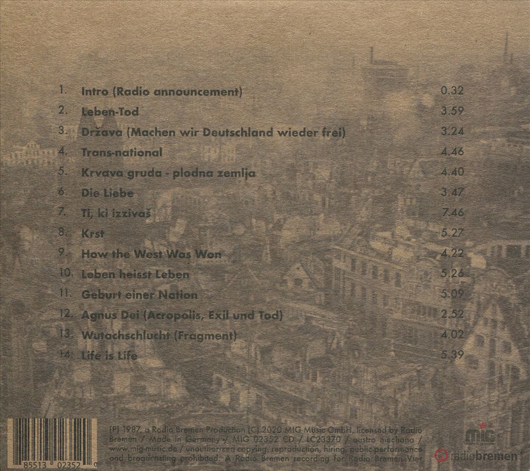 Bremenmarsch: Live at Schlachthof, 12th October 1987 cover art