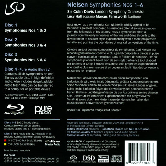 Nielsen: Symphonies Nos. 1-6 cover art