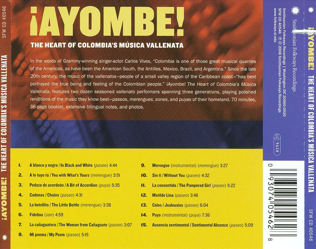 Ayombe!: The Heart of Colombia's Musica Vallenata cover art