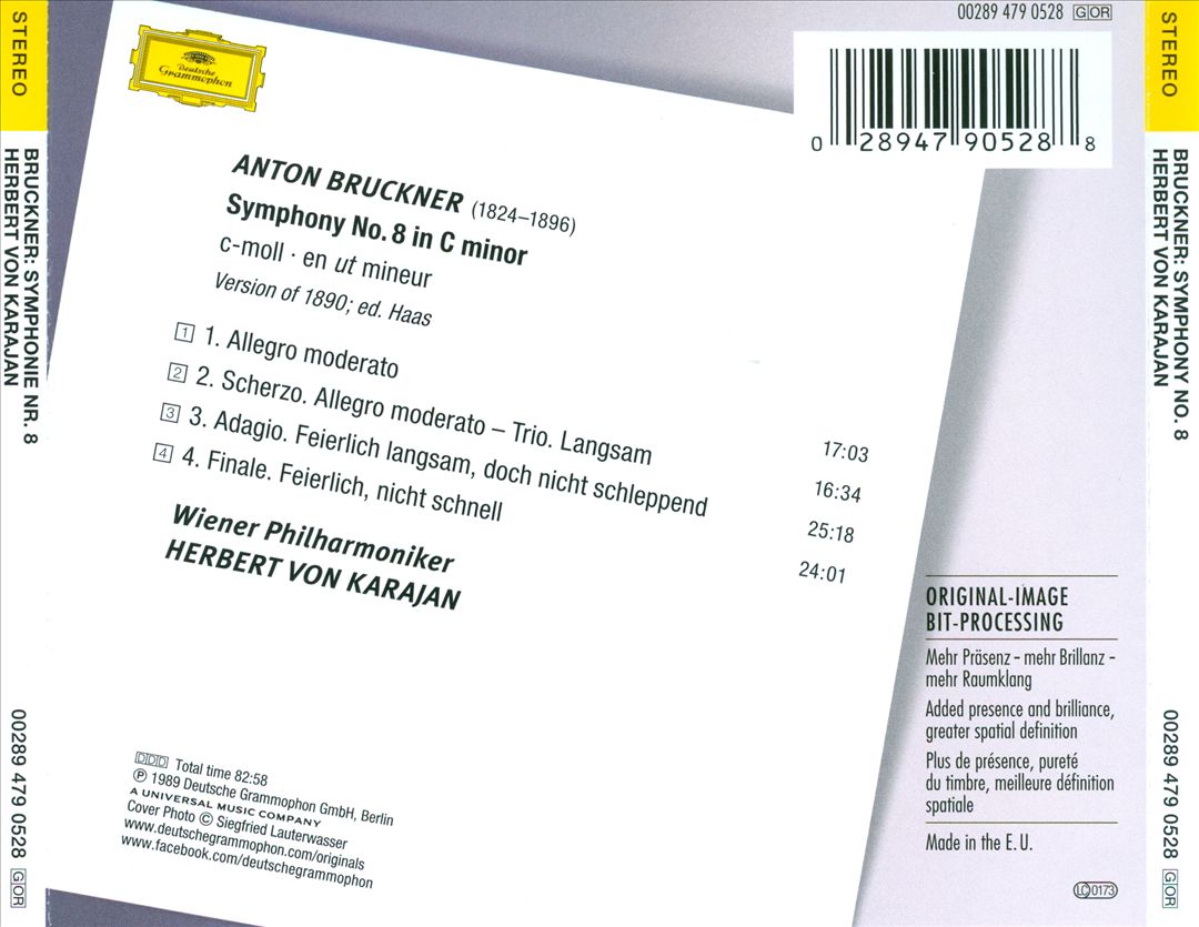 Bruckner: Symphony No. 8 cover art