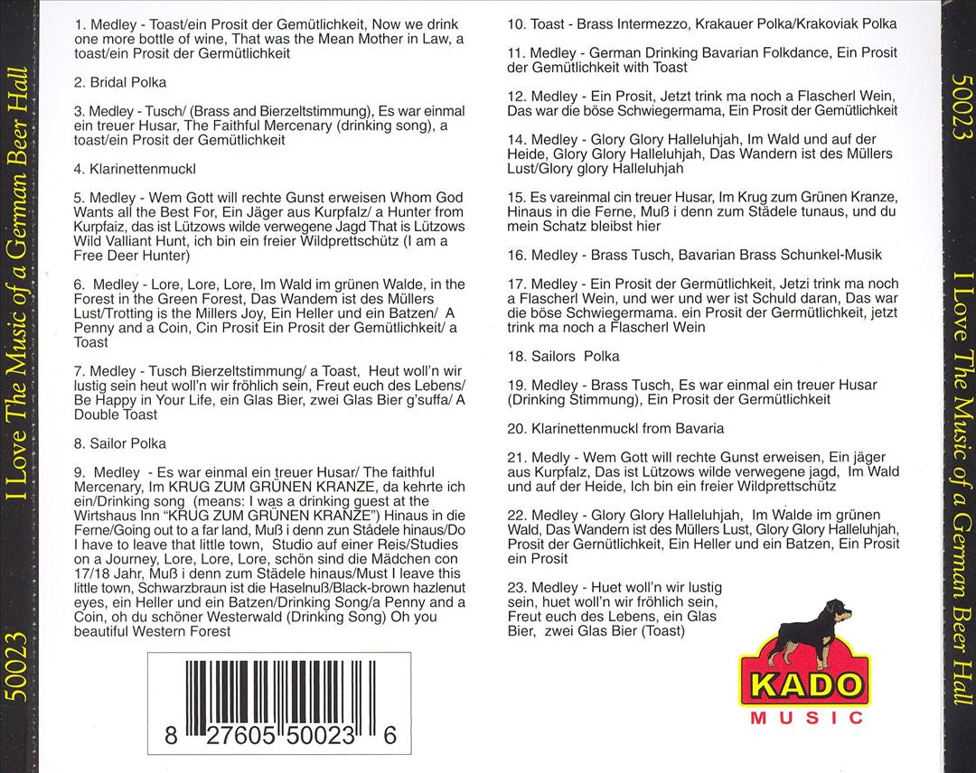 I Love the Music of a German Beer Hall [Kado] cover art