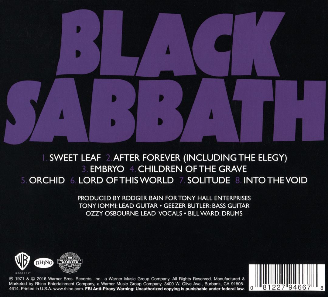Master of Reality cover art