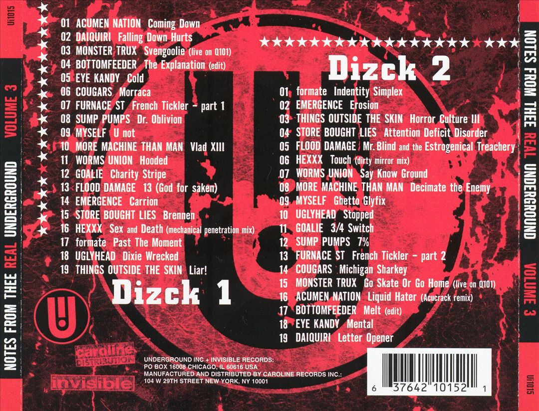 Notes from Thee Real Underground, Vol. 3 cover art