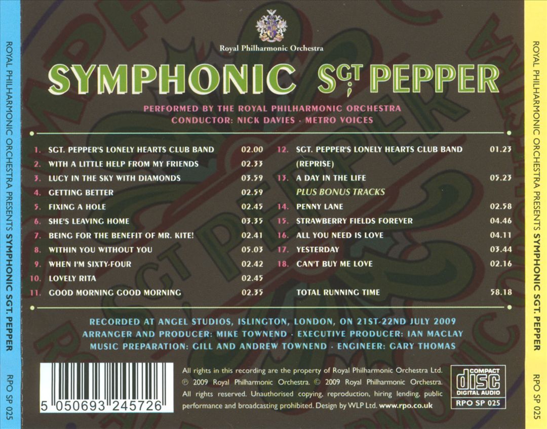 Symphonic Sgt. Pepper cover art