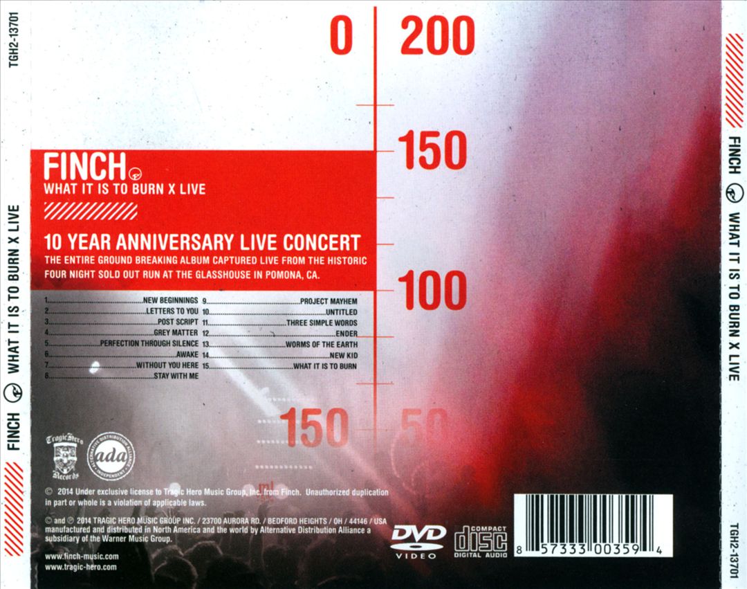 What It Is to Burn - X [CD/DVD] cover art