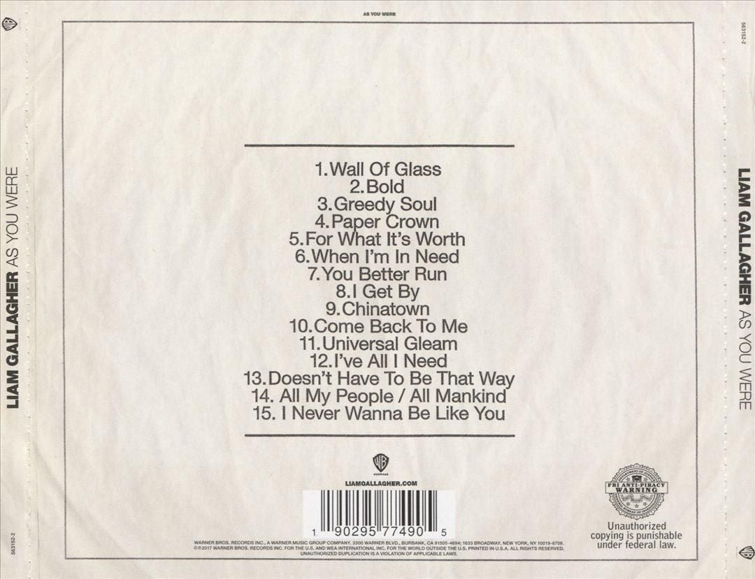 As You Were [Deluxe Edition] cover art