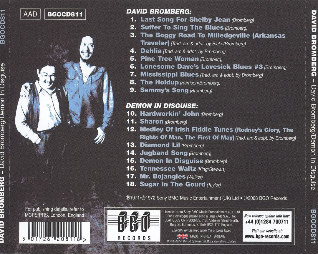 David Bromberg/Demon In Disguise cover art