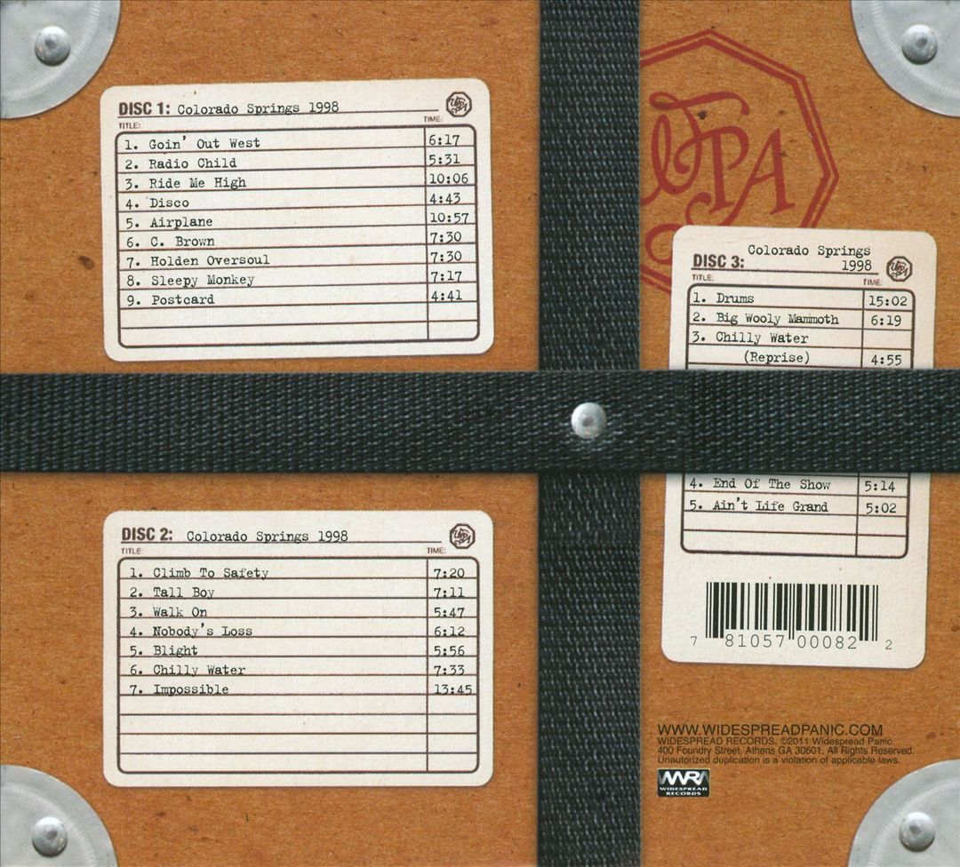 Colorado Springs, CO 10/20/1998 cover art
