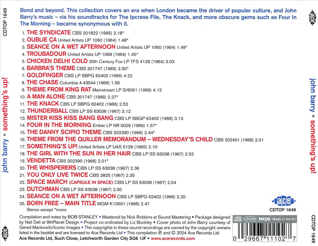 Something's Up: Film Tv & Studio Work 1964-1967 cover art