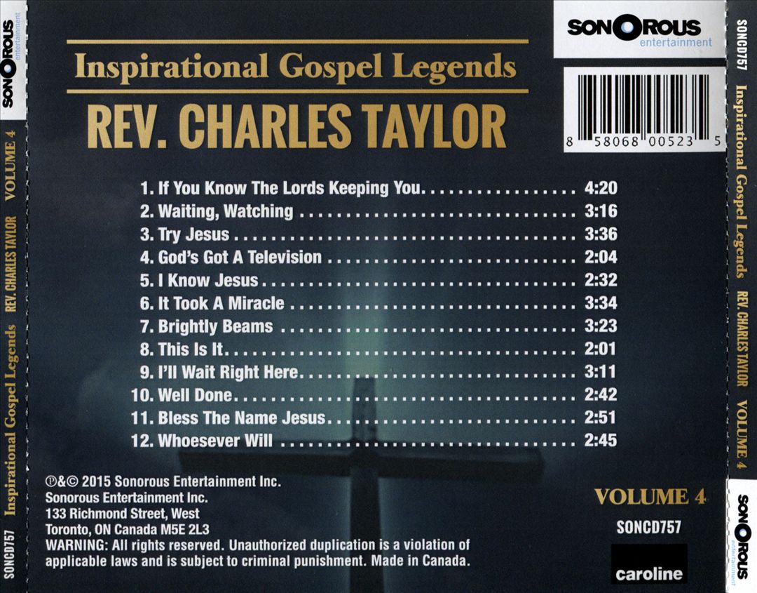 Inspirational Gospel Legends, Vol. 4 cover art