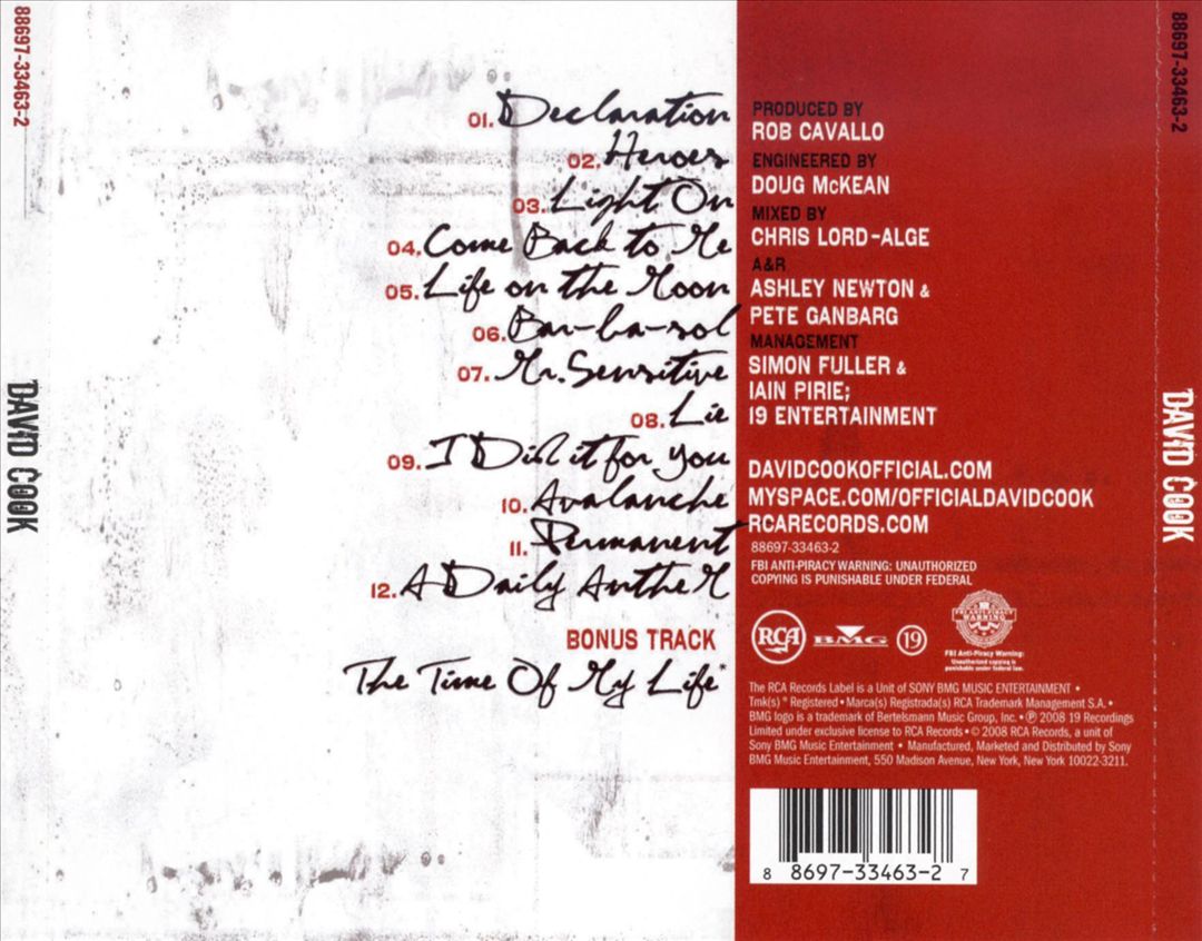 David Cook [Bonus Track] cover art