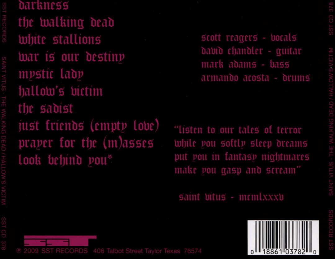 Hallow's Victim/The Walking Dead cover art