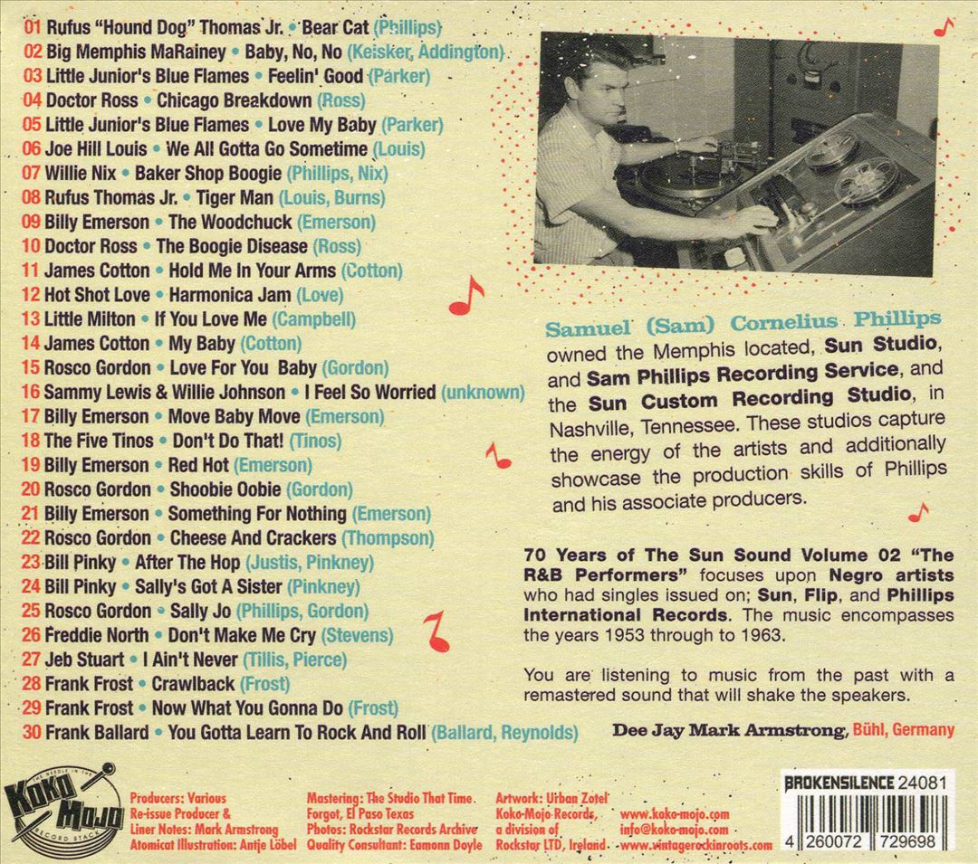 70 Years of the Sun Sound, Vol. 2: The R&B Performers cover art