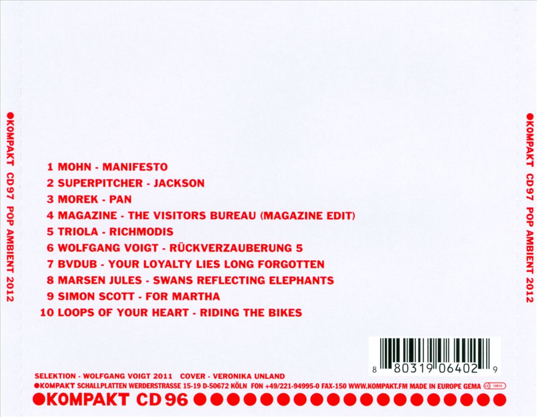 Pop Ambient 2012 cover art