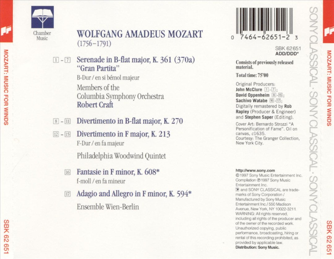 Mozart: Serenade No. 10 "Gran Partita"; Divertimenti K. 213 & 270 cover art