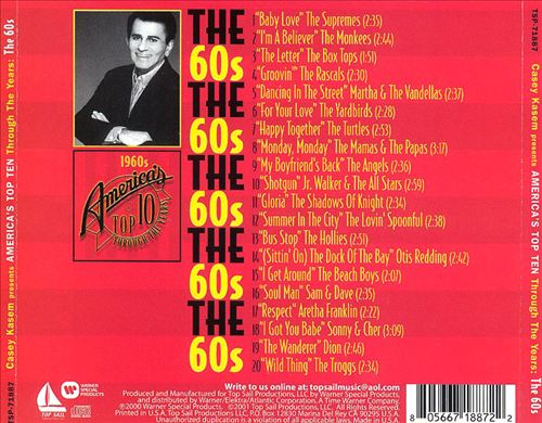 Casey Kasem: America's Top 10 Through Years - The 60's cover art