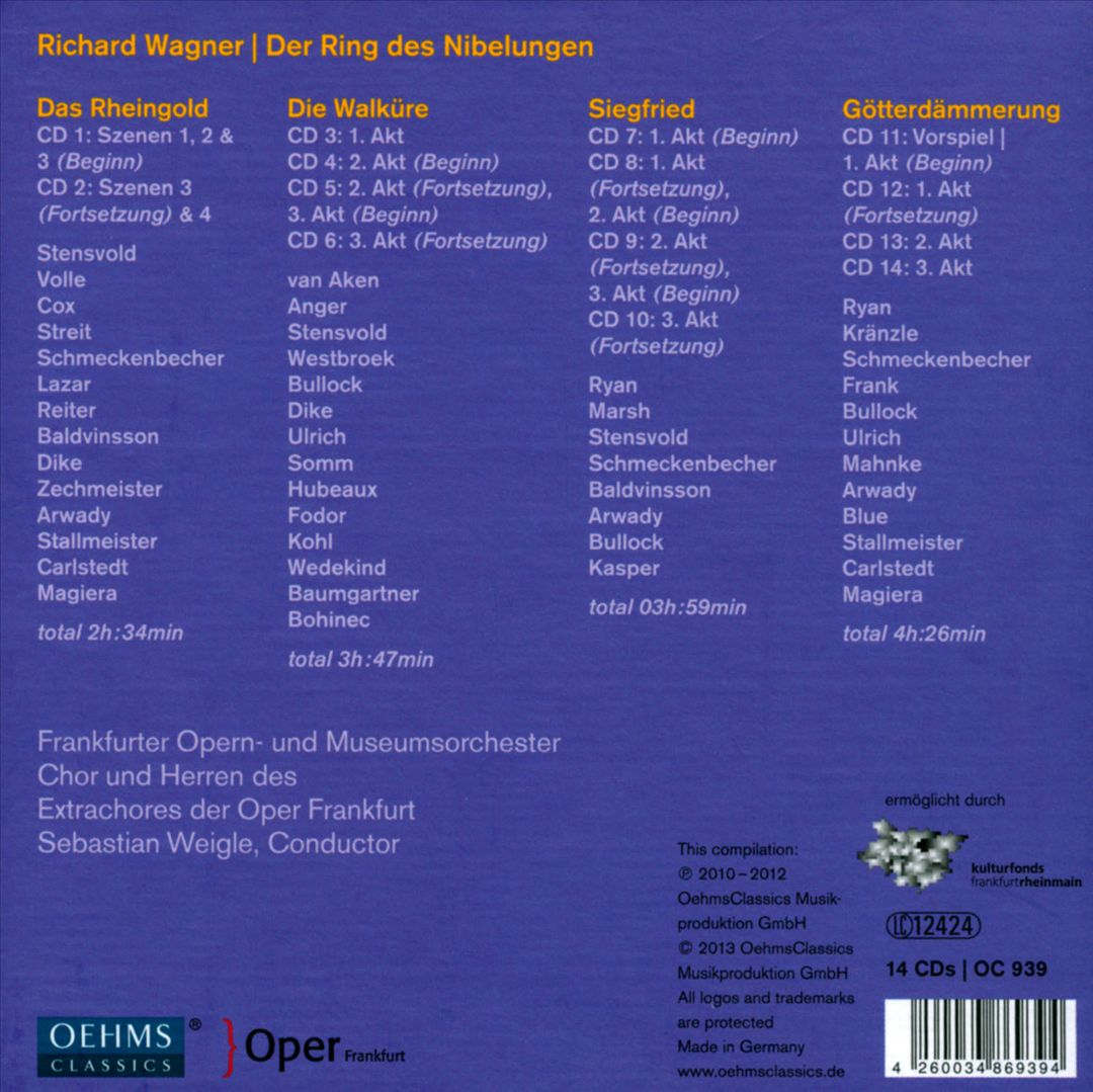 Frankfurter Ring - Wagner: Der Ring des Nibelungen cover art