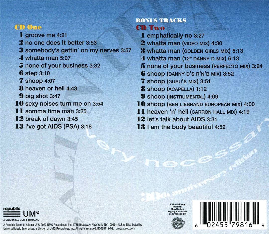 Very Necessary [30th Anniversary] [2 CD] cover art