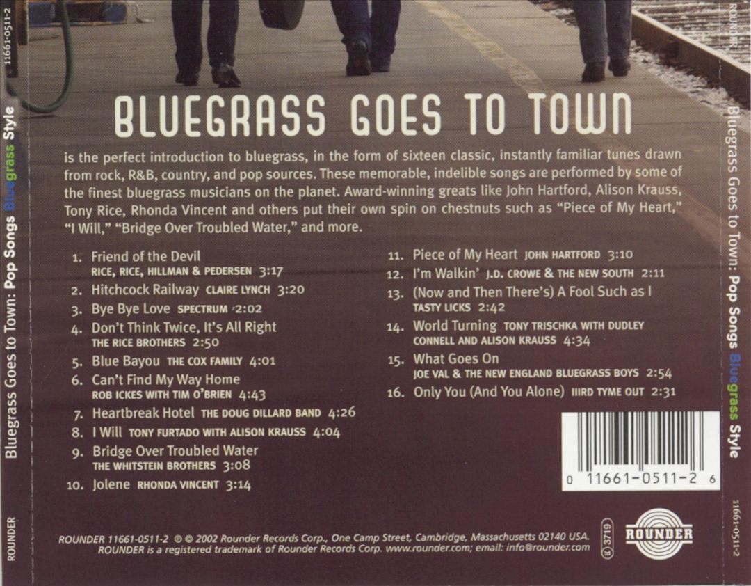 Bluegrass Goes to Town: Pop Songs Bluegrass Style cover art