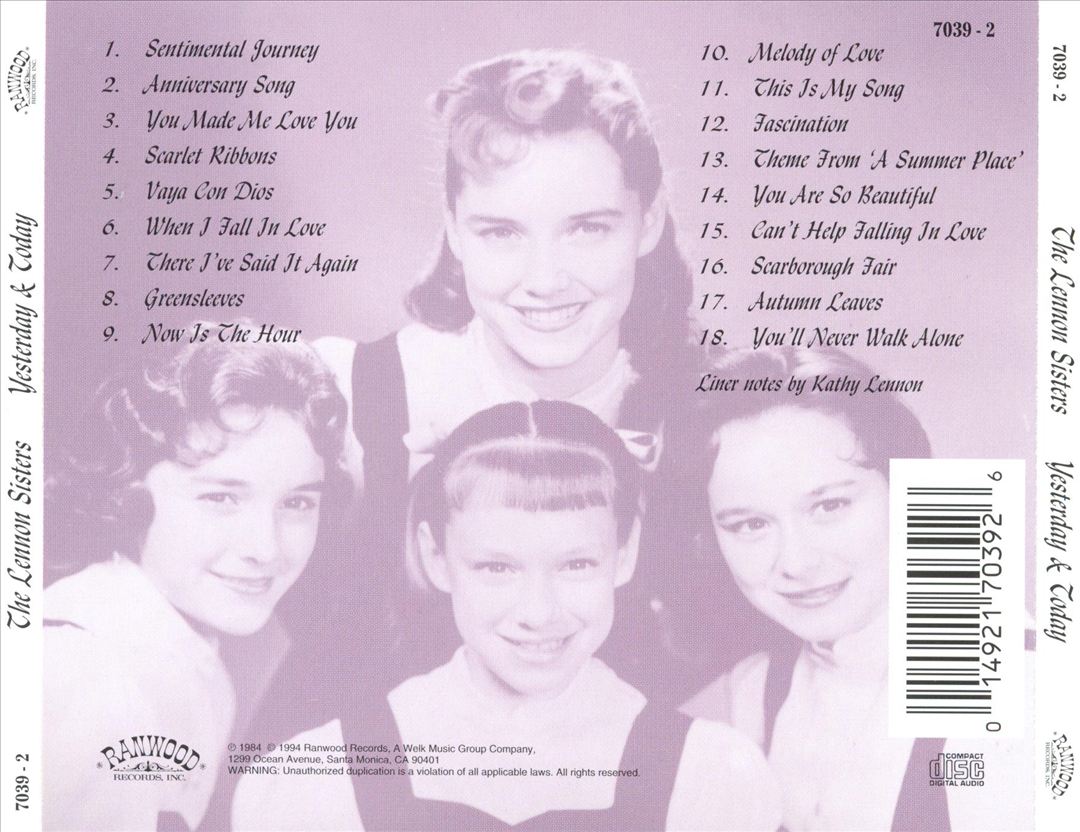 Yesterday and Today cover art