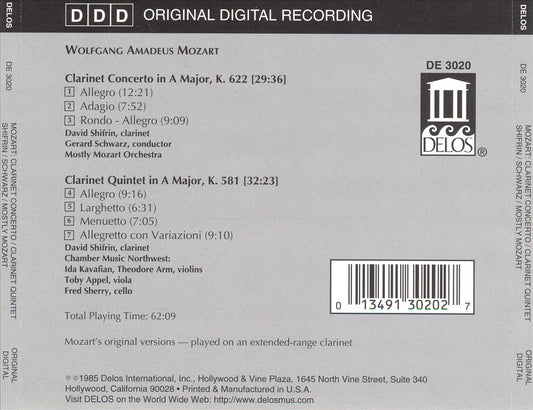 Mozart: Clarinet Concerto; Clarinet Quintet cover art