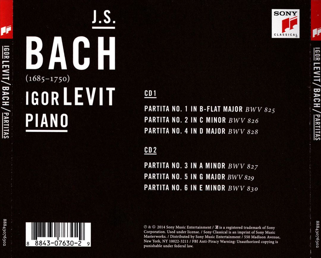 Bach: Partitas BWV 825-830 cover art