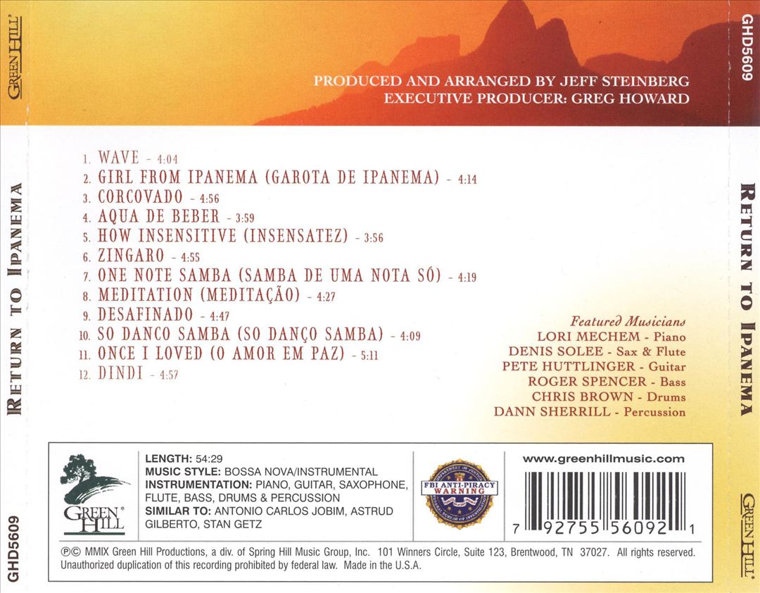 Return to Ipanema cover art