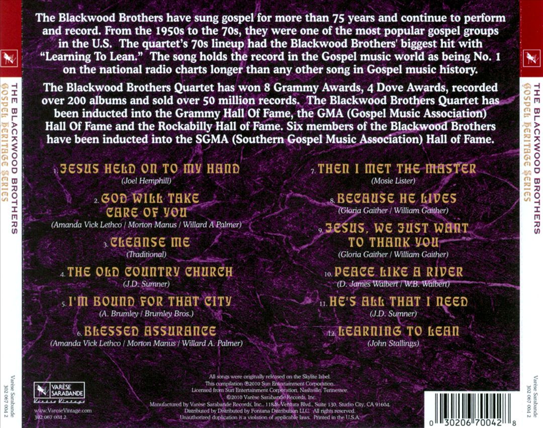 Blackwood Brothers cover art