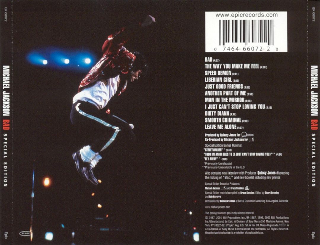 Bad [Special Edition Bonus Tracks] cover art