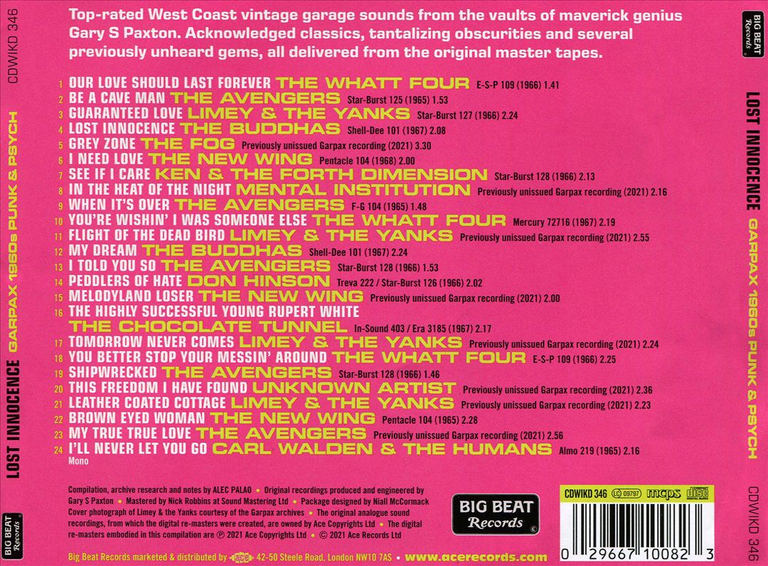 Lost Innocence: Garpax 1960s Punk & Psych cover art