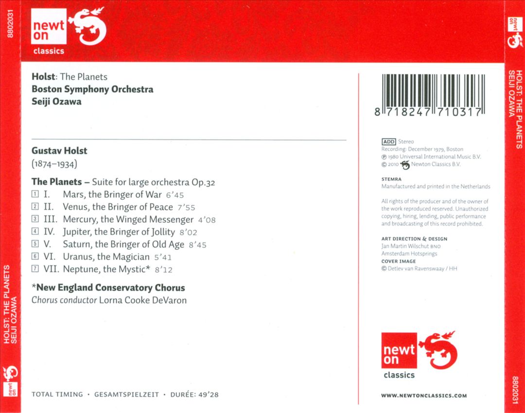 Holst: The Planets cover art