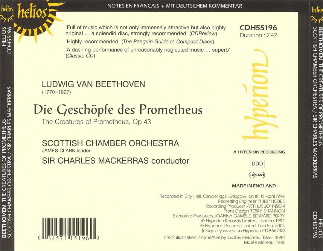 Beethoven: Die Geschöpfe des Prometheus cover art