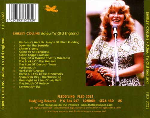 Adieu to Old England cover art