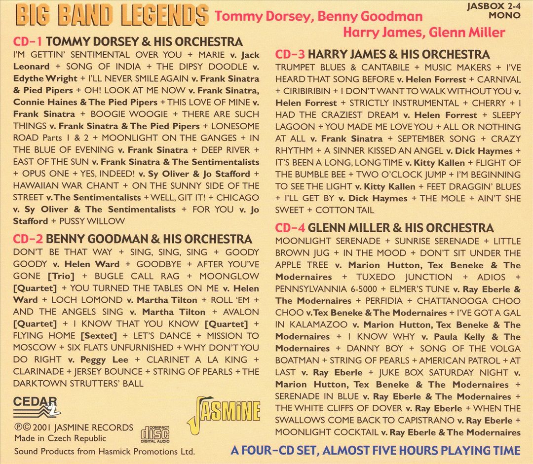 Big Band Legends [Jasmine] cover art