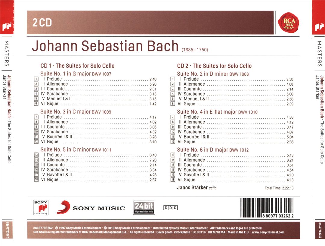 Johann Sebastian Bach: The Suites for Solo Cello cover art