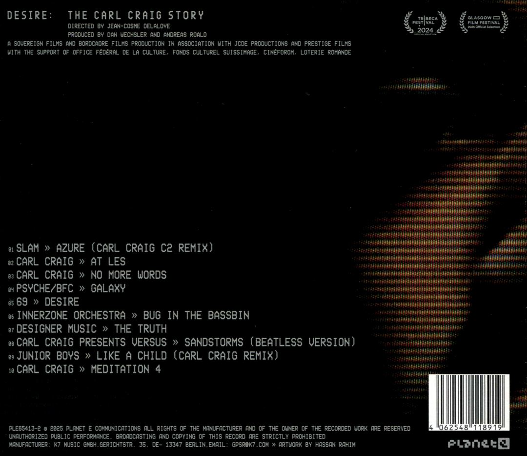 Desire: The Carl Craig Story cover art