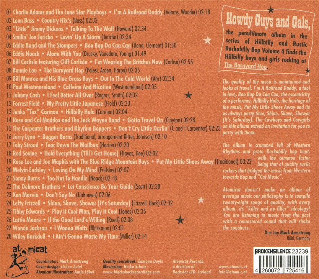Barnyard Hop-Hillbilly & Rustic Rockabilly 4 cover art