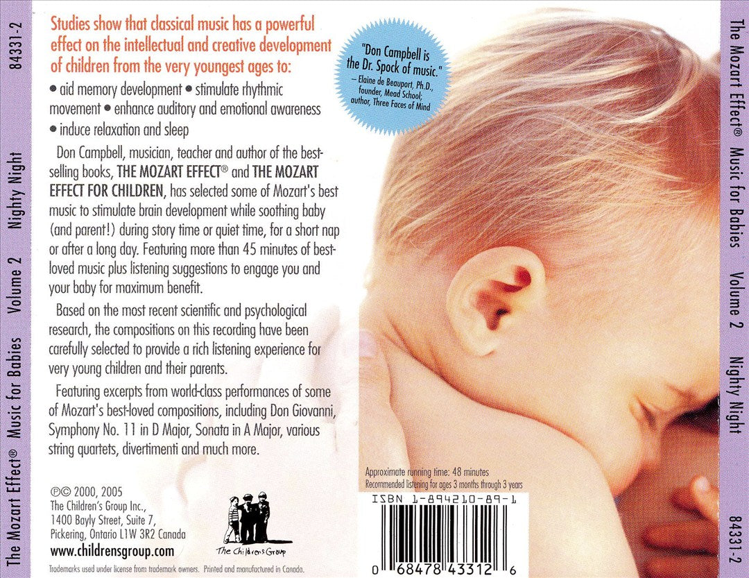 The Mozart Effect - Music for Babies, Vol. 2: Nighty Night cover art