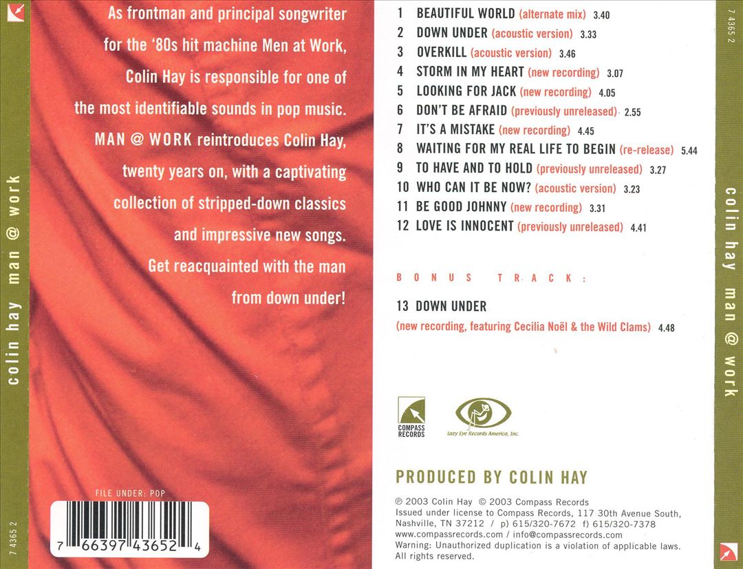 Man at Work cover art