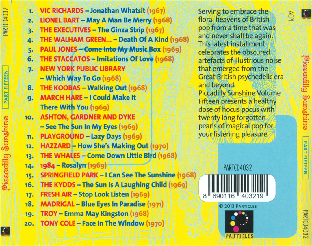 Piccadilly Sunshine, Pt.15: British Pop Psych and Other Flavours 1967-1971 cover art