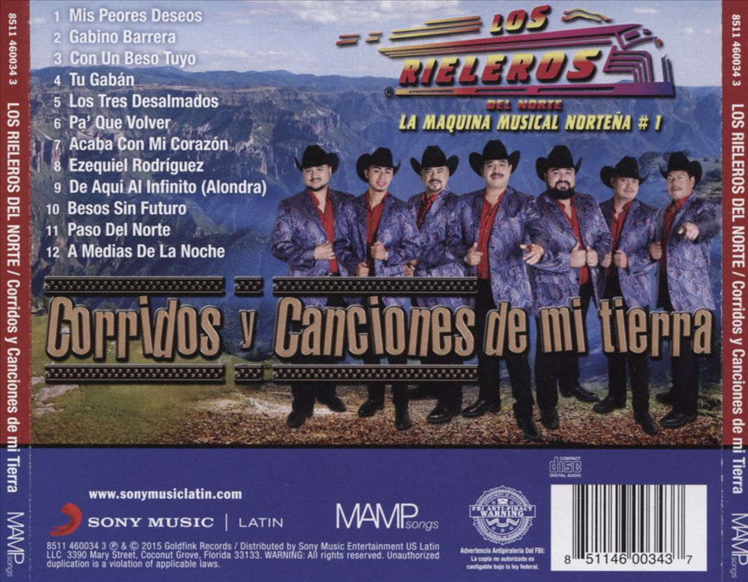 Corridos y Canciones de Mi Tierra cover art