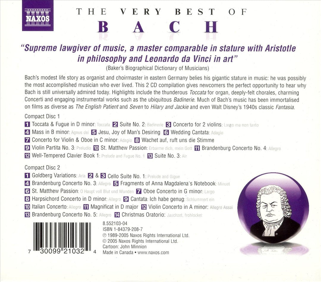 Very Best of Bach [Naxos] cover art